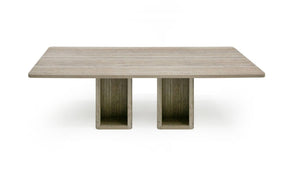 Nova Domus Roma - Modern Travertine Rectangular Dining Table