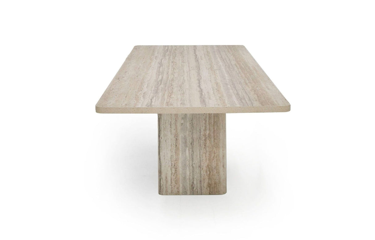 Nova Domus Roma - Modern Travertine Rectangular Dining Table