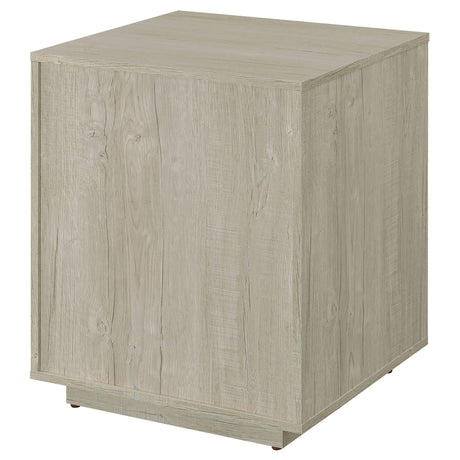 File Cabinet - Loomis 3-drawer Square File Cabinet Whitewashed Grey