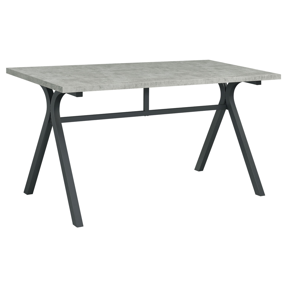 Writing Desk - Tatum Rectangular Writing Desk Cement and Gunmetal