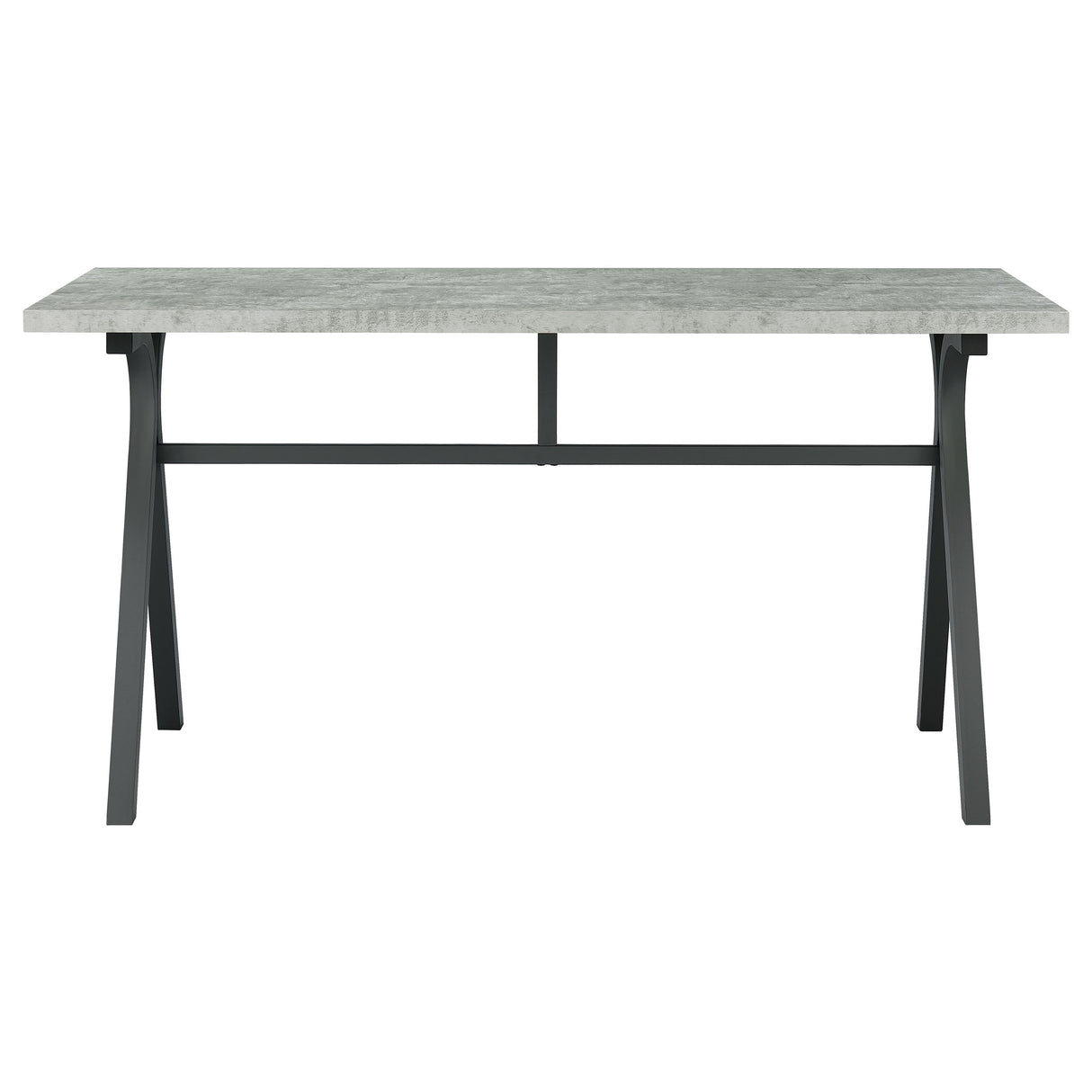 Writing Desk - Tatum Rectangular Writing Desk Cement and Gunmetal