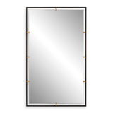 Egon Rectangular Mirror - Black / Silver by Uttermost - View 1