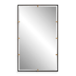 Egon Rectangular Mirror - Black / Silver by Uttermost - View 1