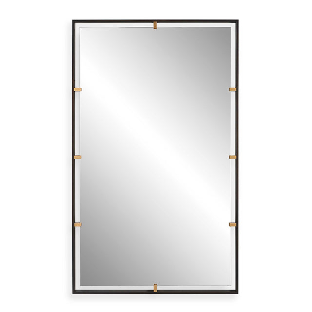 Egon Rectangular Mirror - Black / Silver by Uttermost - View 1