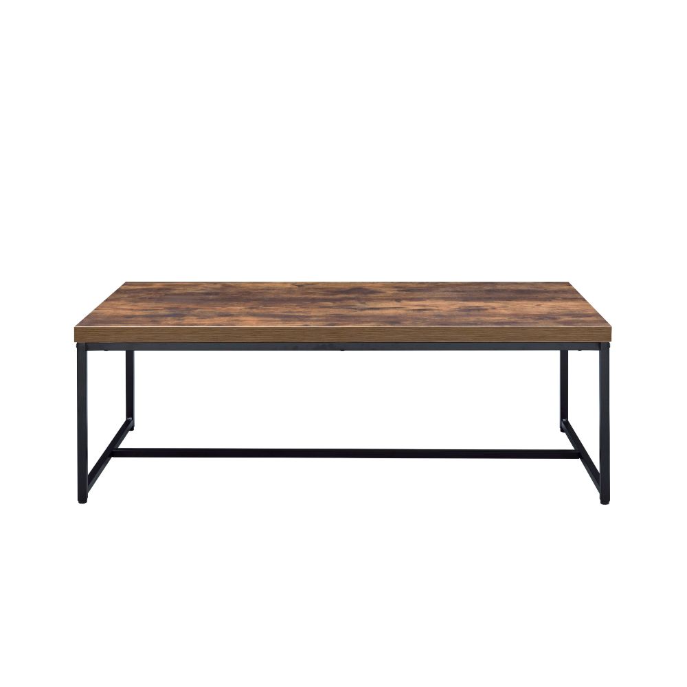 Bob Coffee Table 80615 Weathered Oak & Black Finish | Acme - 80615 - Home Elegance USA - 2