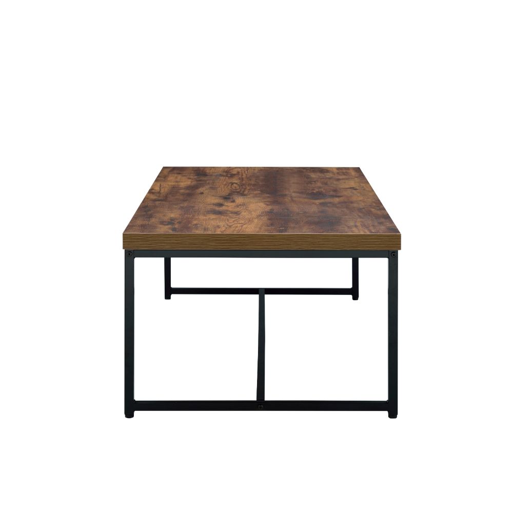 Bob Coffee Table 80615 Weathered Oak & Black Finish | Acme - 80615 - Home Elegance USA - 3