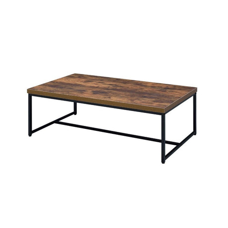 Bob Coffee Table 80615 Weathered Oak & Black Finish | Acme - 80615 - Home Elegance USA - 1