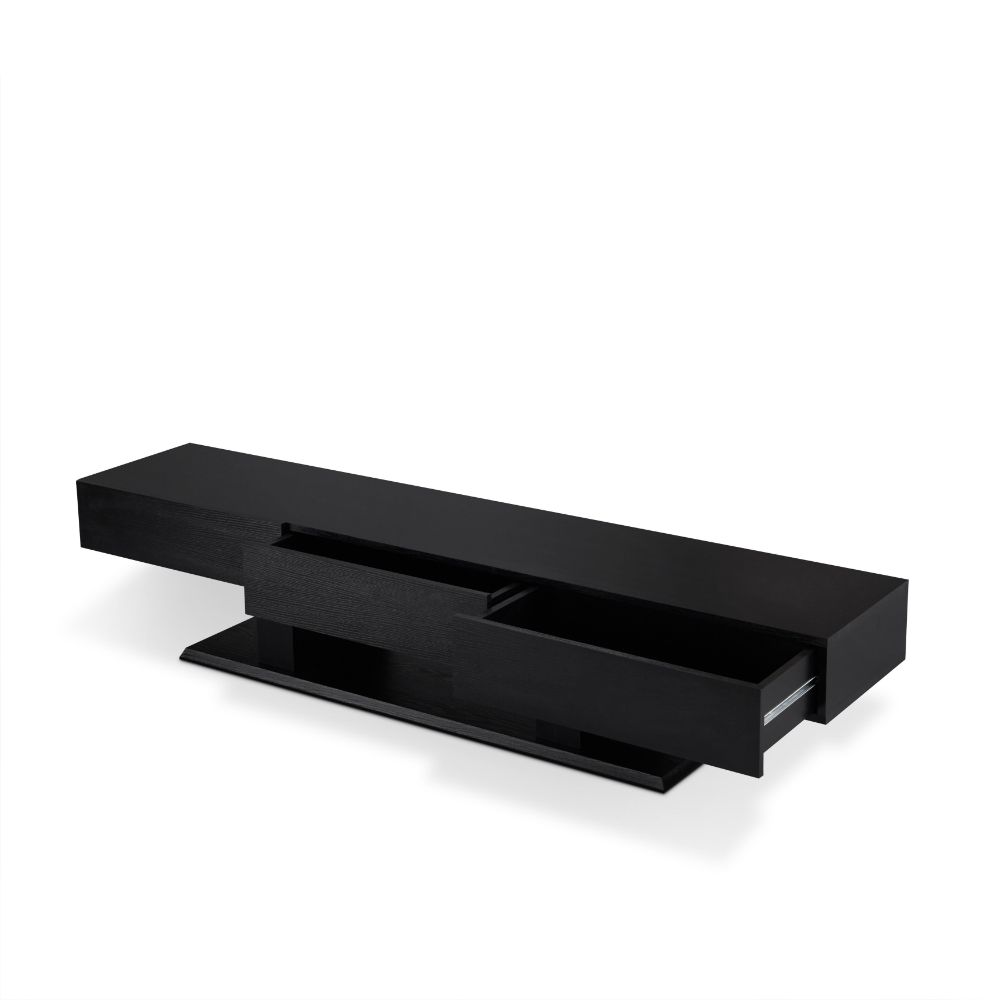 Acme - Follian Tv Stand 80635 Black Finish