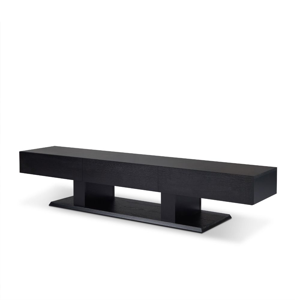 Acme - Follian Tv Stand 80635 Black Finish