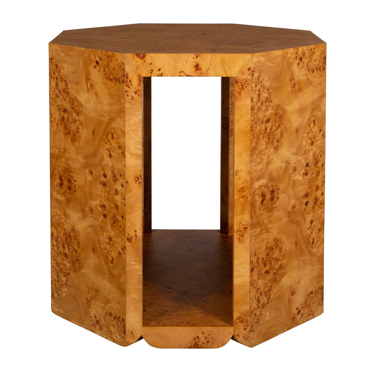 Indus Side Table Burl - Light Brown by Uttermost - View 4