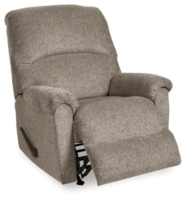 Ashley Platinum Ballinasloe Rocker Recliner - Chenille | Home Elegance USA