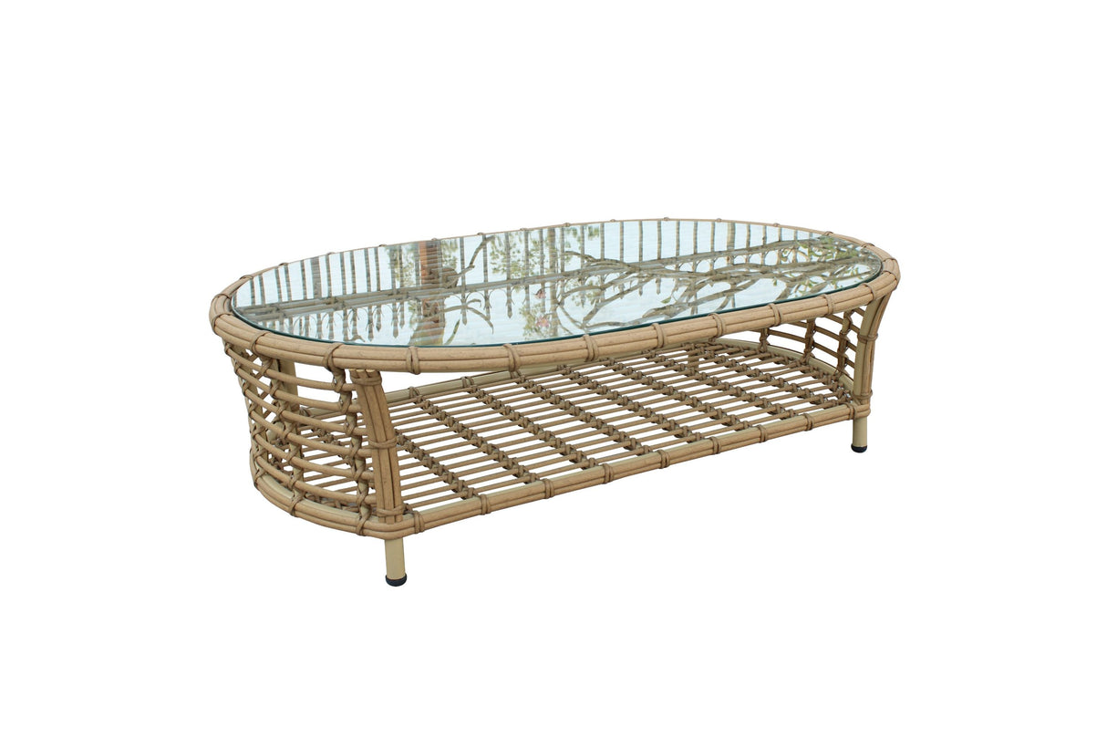 VIG Furniture - Renava Sandra Outdoor Sofa Set Beige with End Table