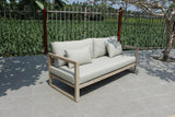 VIG Furniture - Renava Calm Outdoor Grey and Acacia Sofa Set