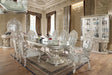 HD-8088 9pc Traditional Dining Table Set in Metallic Silver | Homey Design - Home Elegance USA
