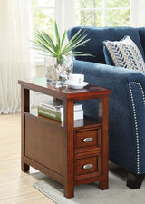 Acme - Perrie Accent Table 80921 Cherry Finish