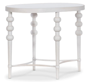 Melange On The Bright Side Oval End Table - White by Hooker Furniture - View 1