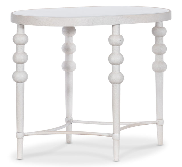 Melange On The Bright Side Oval End Table - White by Hooker Furniture - View 1