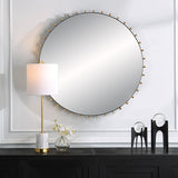 Cosmopolitan Round Mirror - Black / Silver by Uttermost - View 2