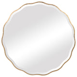 Aneta Round Mirror - Gold by Uttermost - View 1