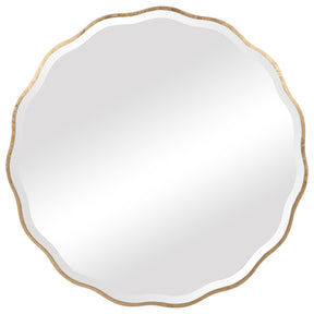 Aneta Round Mirror - Gold by Uttermost - View 1