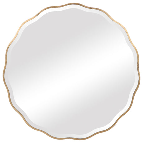 Aneta Round Mirror - Gold by Uttermost - View 1