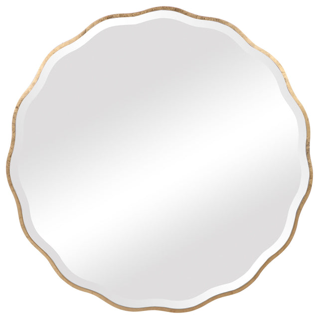 Aneta Round Mirror - Gold by Uttermost - View 1
