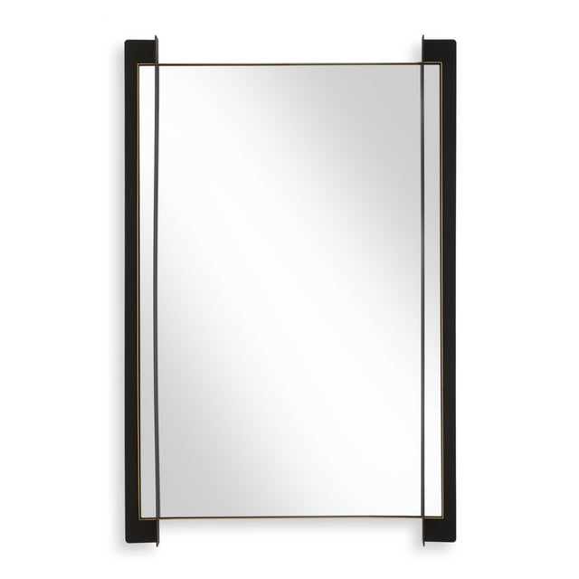 Cunene Industrial Wall Mirror - Black by Uttermost - View 1