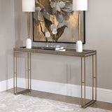 Cardew Modern Console Table Silver & Gold - Silver / Gold by Uttermost - View 7