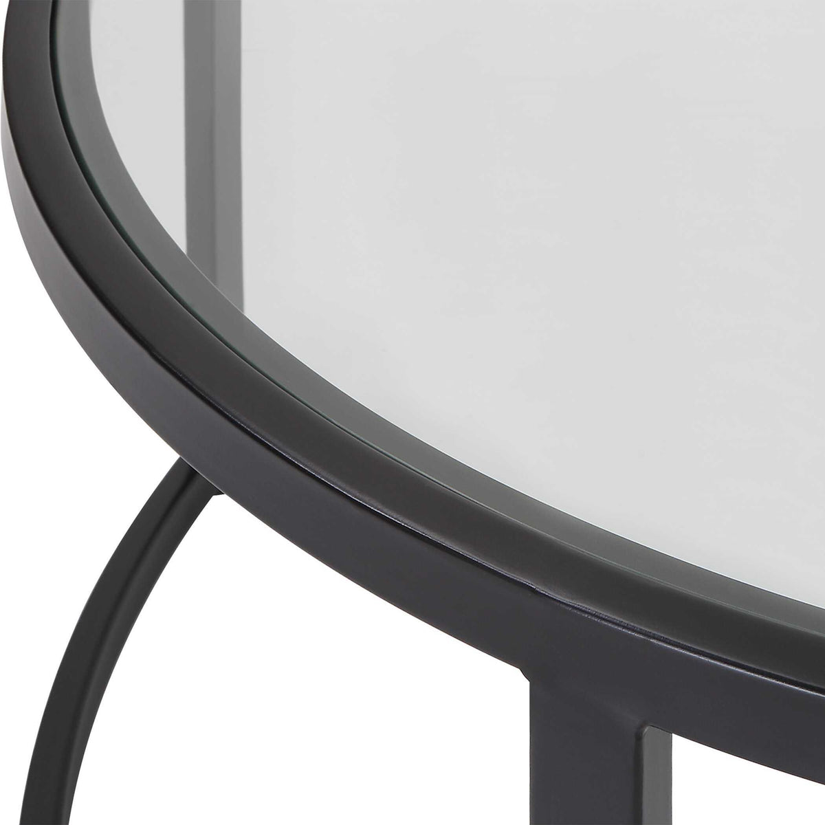 Rhea Nesting Coffee Tables (Set of 2) - Black by Uttermost - View 7