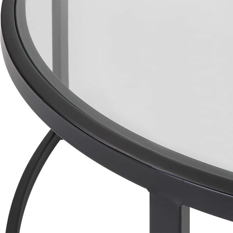 Rhea Nesting Coffee Tables (Set of 2) - Black by Uttermost - View 7