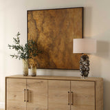 Burn Hand Painted Canvas Brown / Woodtone - Dark Brown by Uttermost - View 3