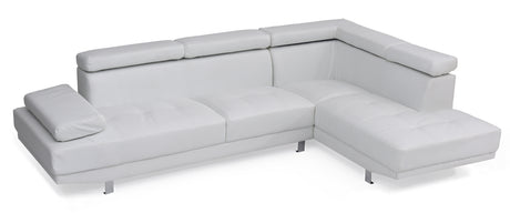 Riveredge G449-SC Sectional  ( Without Ottoman) , WHITE - sold by Home Elegance USA