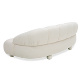 Divani Casa Duran - Contemporary White Fabric Loveseat Sofa - sold by Home Elegance USA
