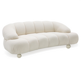 Divani Casa Duran - Contemporary White Fabric Loveseat Sofa - sold by Home Elegance USA
