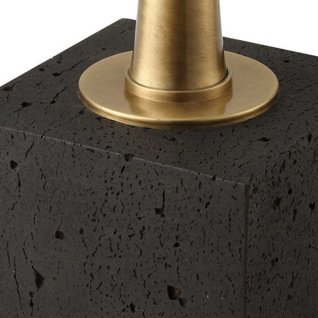 Shino Antique Brass Floor Lamp - Bronze by Uttermost - View 7