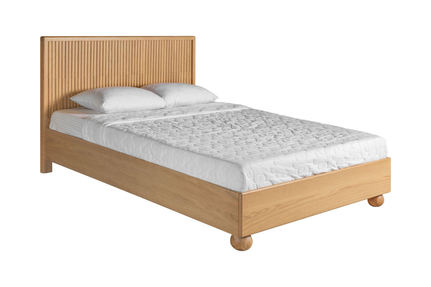 Eastern King Winters - Modern Natural Oak Bed - View Image 1