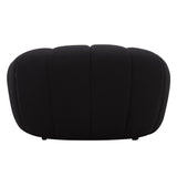 Divani Casa Yolonda - Modern Curved Black Fabric Chair