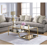 Astrid Coffee Table 81090 Mirrored & Gold Finish | Acme - 81090 - Home Elegance USA - 1