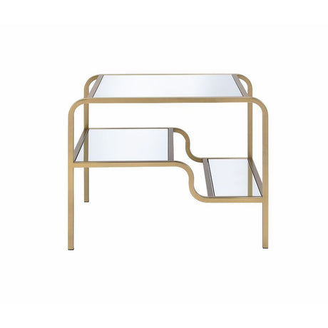 Astrid End Table 81092 Mirrored & Gold Finish | Acme - 81092 - Home Elegance USA - 3