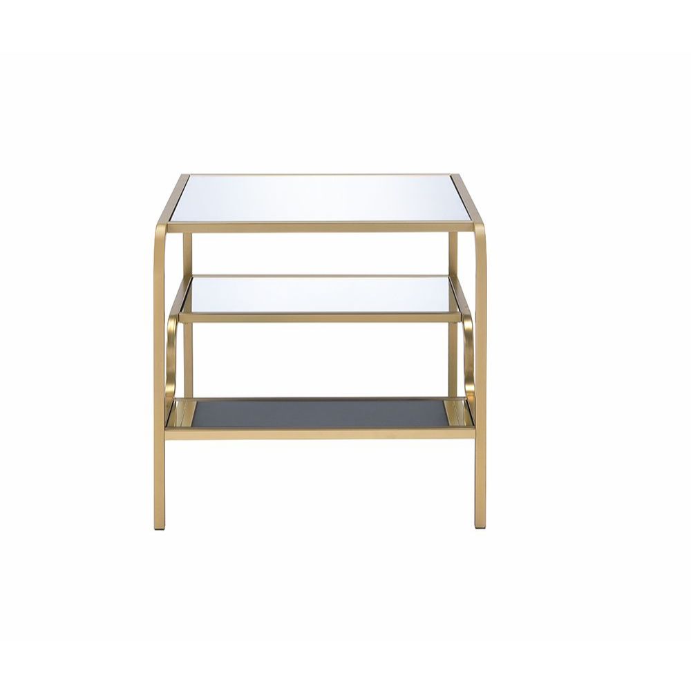 Astrid End Table 81092 Mirrored & Gold Finish | Acme - 81092 - Home Elegance USA - 4