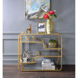 Astrid Sofa Table 81093 Mirrored & Gold Finish | Acme - 81093 - Home Elegance USA - 1