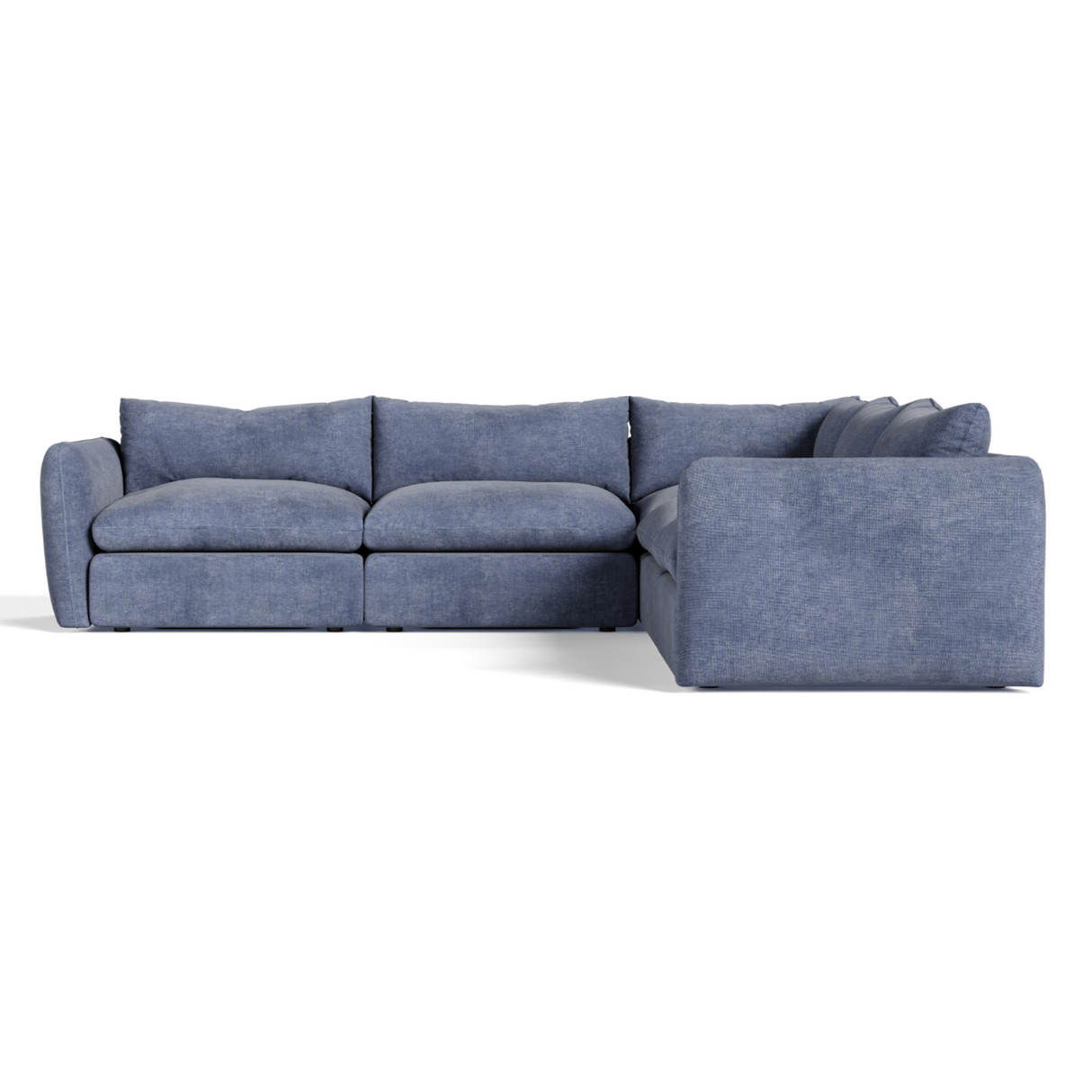 Kinsey - Modern Blue Fabric Modular Sectional Sofa-5-Piece Sectional - View Image 1