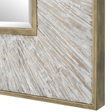 Wharton Square Mirror - Gold / Beige by Uttermost - View 6