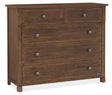 Driftwood Five-Drawer Chest Worn Saddle - Dark Brown by Hooker Furniture - View 1