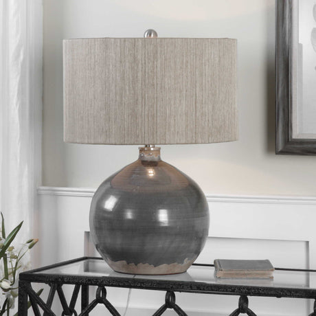 Vardenis Ceramic Lamp - Dark Gray / Beige by Uttermost - View 2