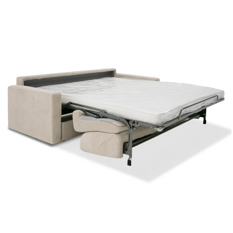 Lamod Italia Revers - Italian Modern Sand Fabric Queen Sofa Bed