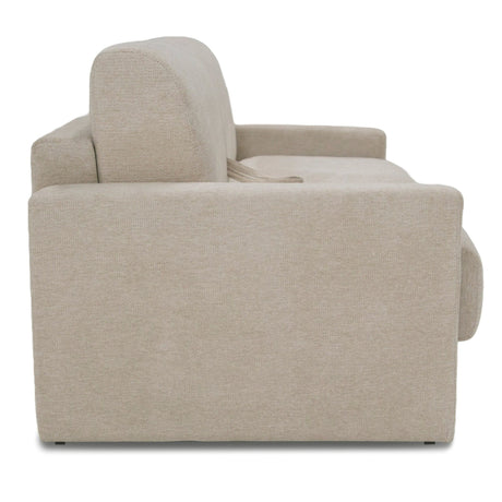 Lamod Italia Revers - Italian Modern Sand Fabric Queen Sofa Bed