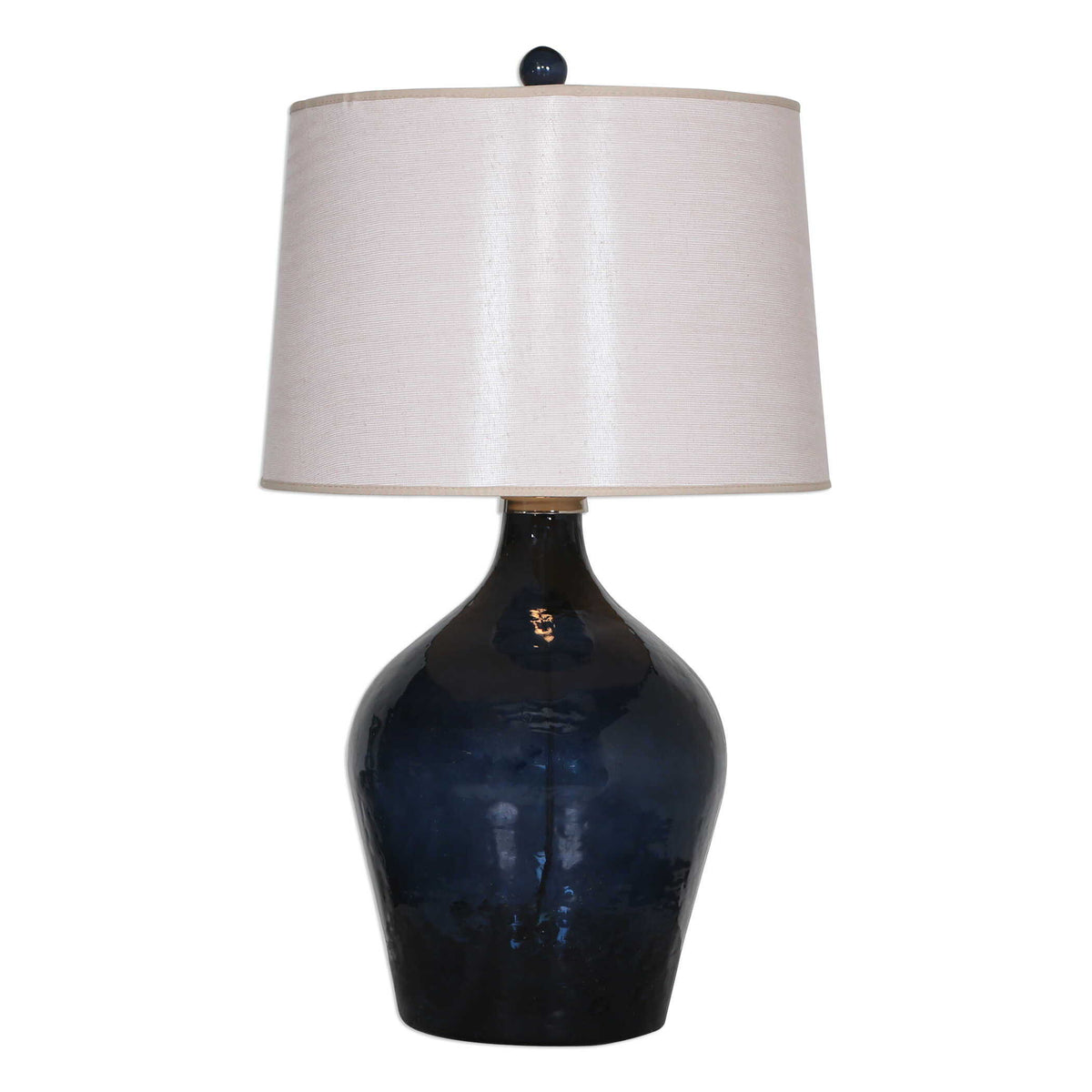 Lamone Glass Lamp - Blue / Beige by Uttermost - View 1