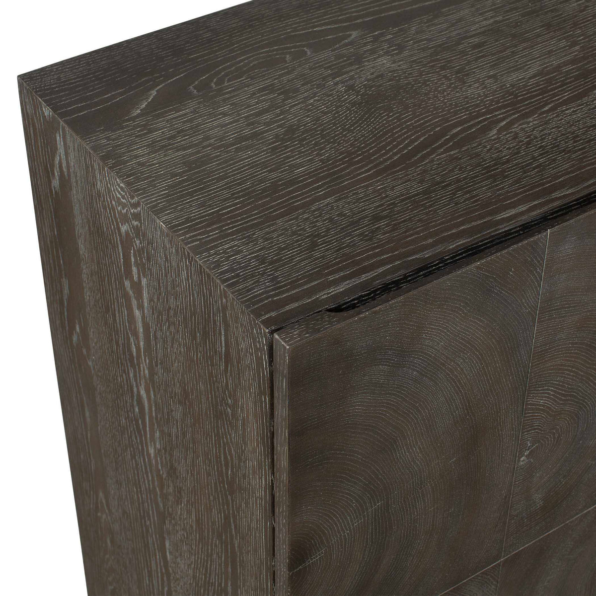 Phineas 3 Door Modern Cabinet Woodtone - Dark Brown by Uttermost - View 8