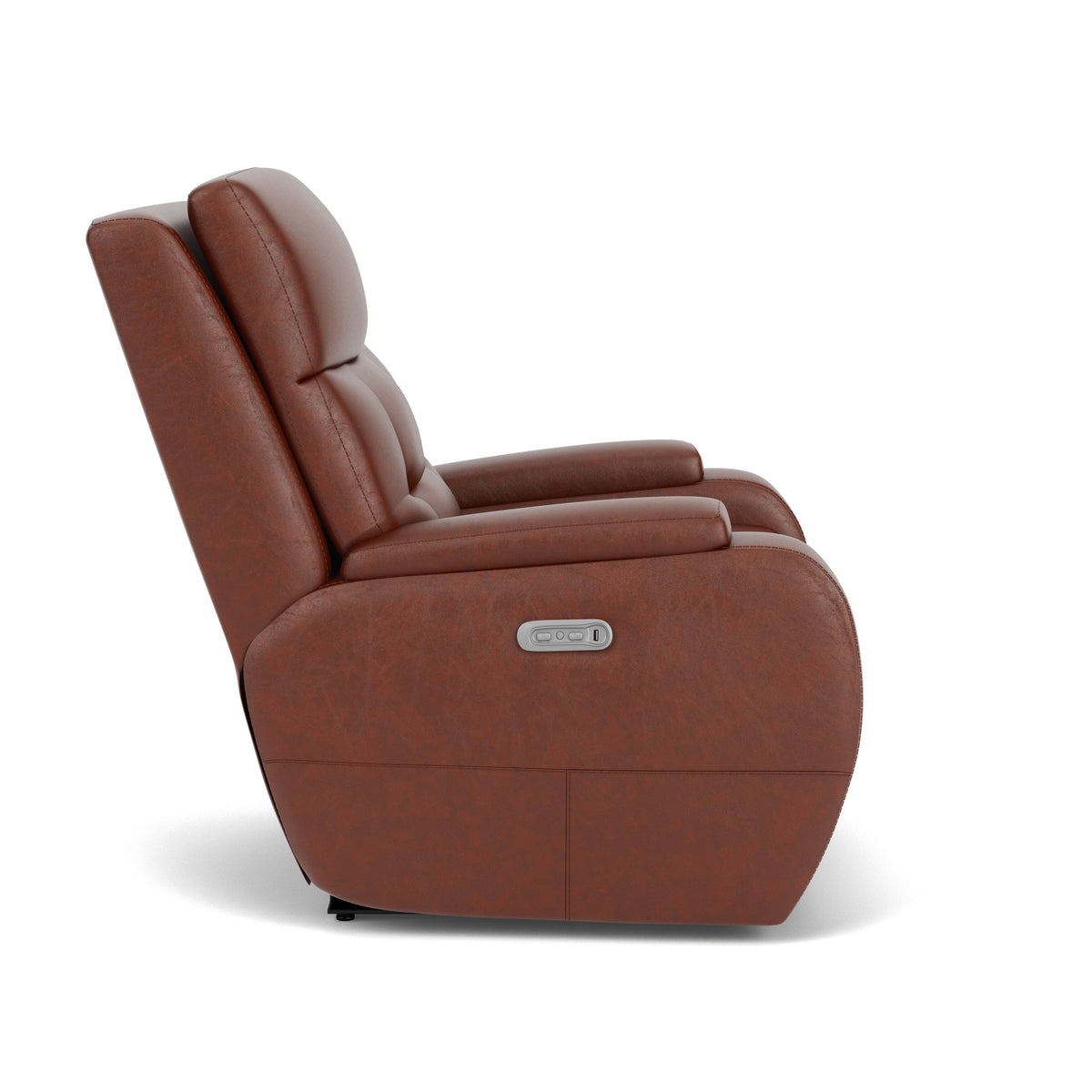 Strait Leather Power Recliner With Power Headrest | Flexsteel